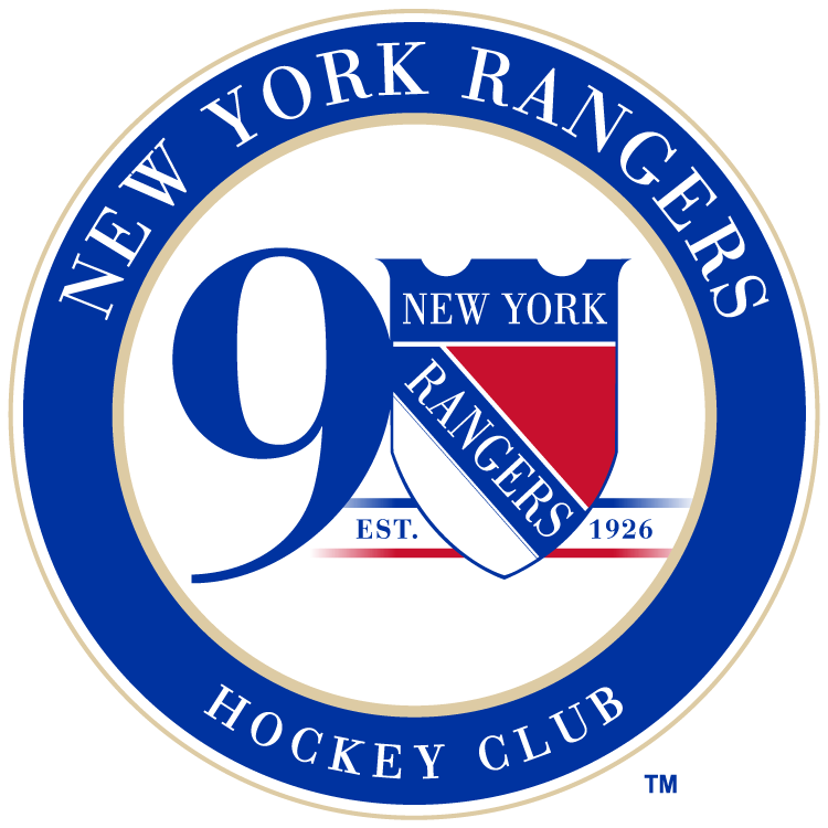 New York Rangers 2016 17 Anniversary Logo iron on paper